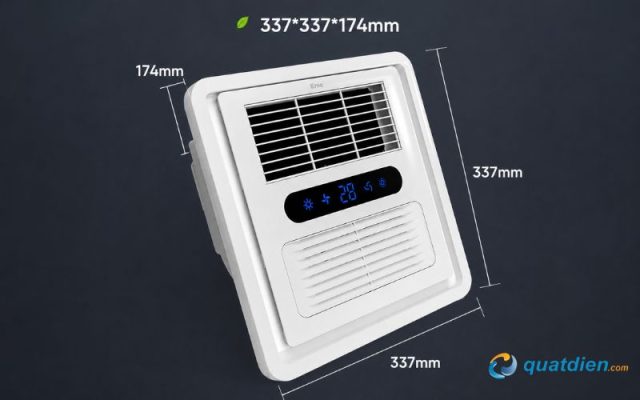 Đo kích thước phù hợp trước khi lắp đặt và chọn quạt