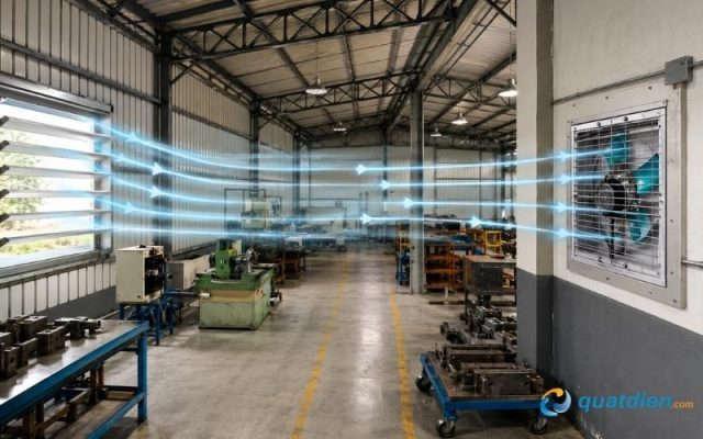 Deton FDV 60-4T có khung vuông, phù hợp lắp trực tiếp trên tường