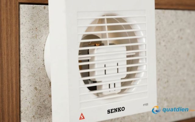 Thiết kế nhỏ gọn, màu trắng tinh tế, là giải pháp thông gió 1 chiều hiệu quả.