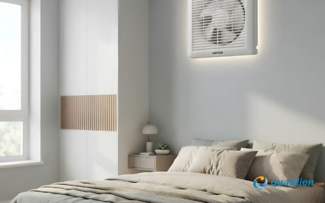 Quạt hút gió phòng ngủ Nanoco - công suất 16W, vận hành bền bỉ.