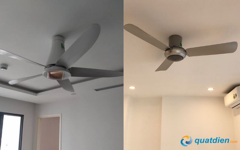 Các mẫu quạt trần đa dạng về thiết kế, tính năng và mức giá