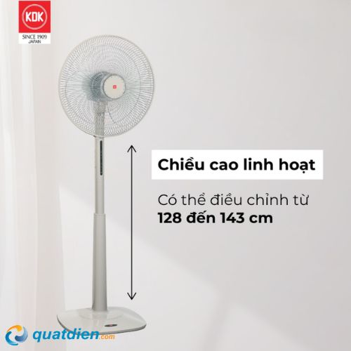 quat-dung-kdk-m40k-chg-2 Quạt đứng Nhật Bản KDK M40K-CHG chiều cao đến 1m4