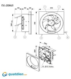 quạt hút panasonic FV-20AU1