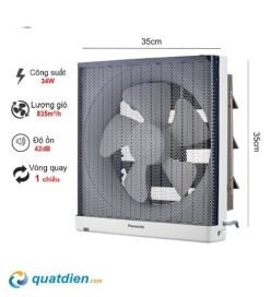 Thông số Quạt hút bếp gắn tường Panasonic FV-25AUF1 chính hãng