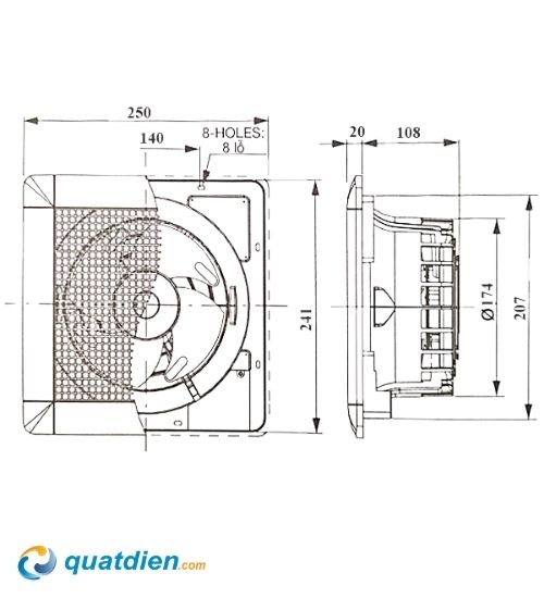 quat-hut-am-tran-mitsubishi-ex-15sc6t Quạt hút âm trần Mitsubishi EX-15SC6T