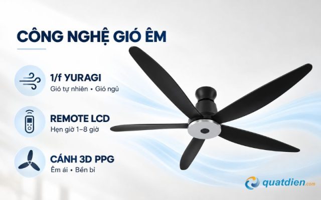 Quạt trần 5 cánh Panasonic F-60XDN