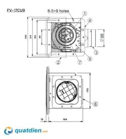 Quạt hút Panasonic FV-17CU9