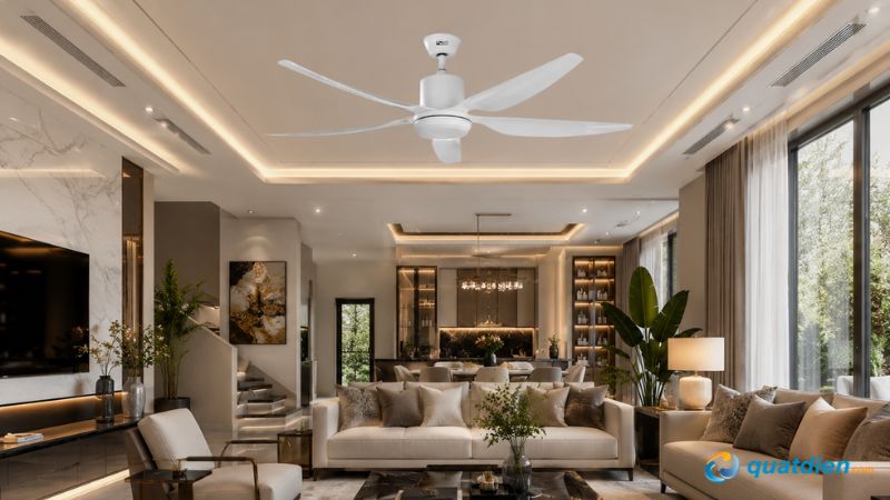 Quạt trần AC ACF03D665 trang trí và tiết kiệm điện