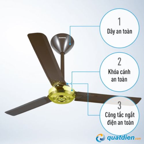 11 (2) Quạt trần Panasonic F-56NCL - S 3 cánh