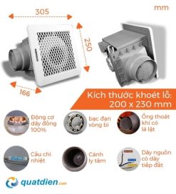 Quạt hút âm trần lồng sóc Nanoco NFV2521