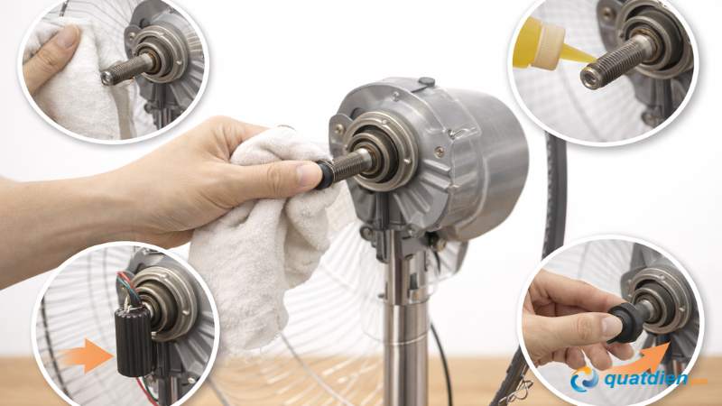 Bảo dưỡng trước khi lắp lại cánh quạt