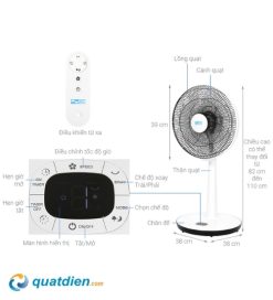 Thông số Quạt lửng AC Inverter ALF01D147-W chính hãng