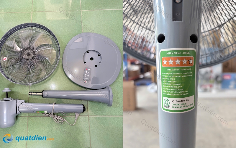 7 cánh kết hợp động cơ DC siêu êm cùng công nghệ AI điều chỉnh gió thông minh