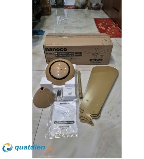 Quạt trần Nanoco 3 cánh NCF5631-GOS Vàng-3