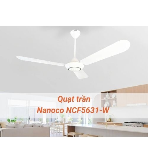 Quạt trần Nanoco 3 cánh NCF5631-W-1