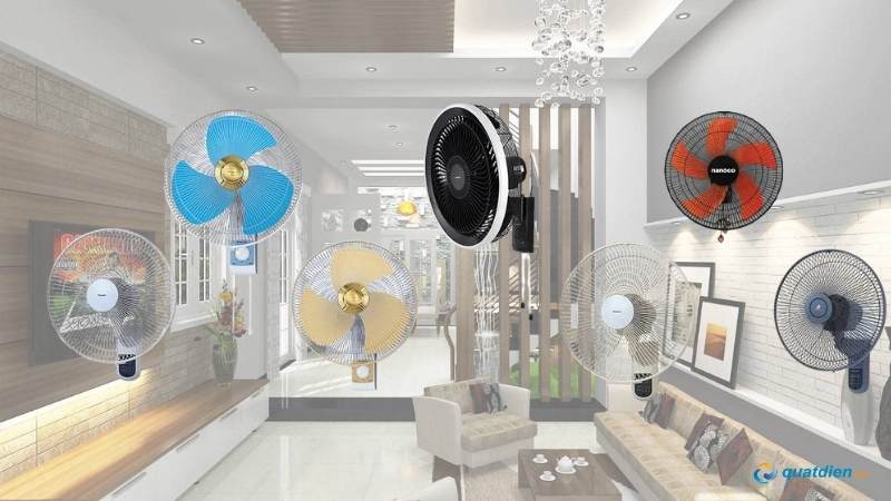 Panasonic, Asia, Senko – quạt treo tường đáng tin cậy.