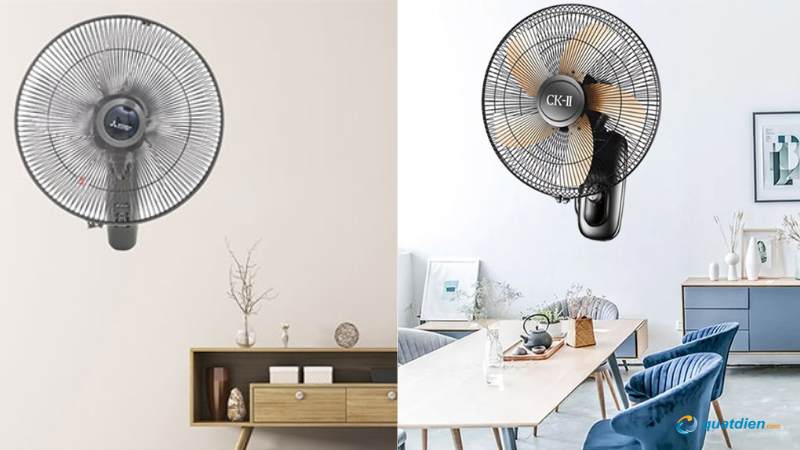 Quạt treo tường thiết kế hiện đại, phù hợp mọi không gian.