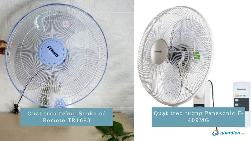 2 mẫu quạt treo tường sang trọng dễ lắp đặt