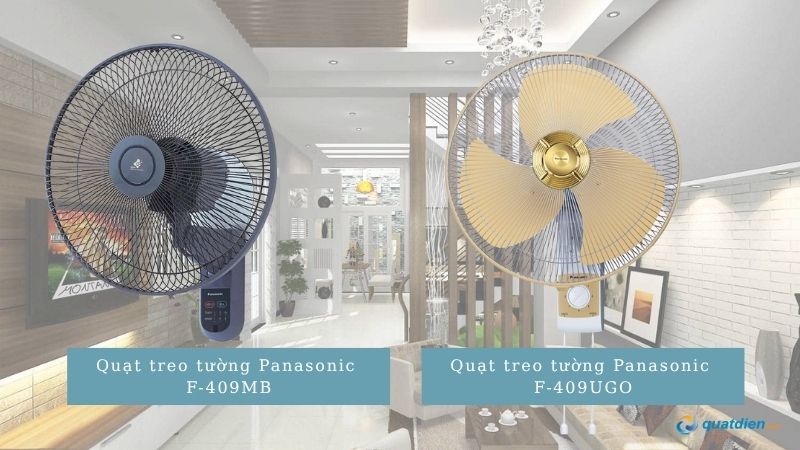 2 mẫu quạt treo tường Panasonic vận hành êm ái