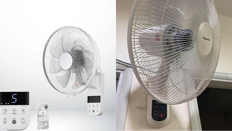 Quạt treo tường Panasonic thiết kế sang trọng phù hợp cho không gian gia đình