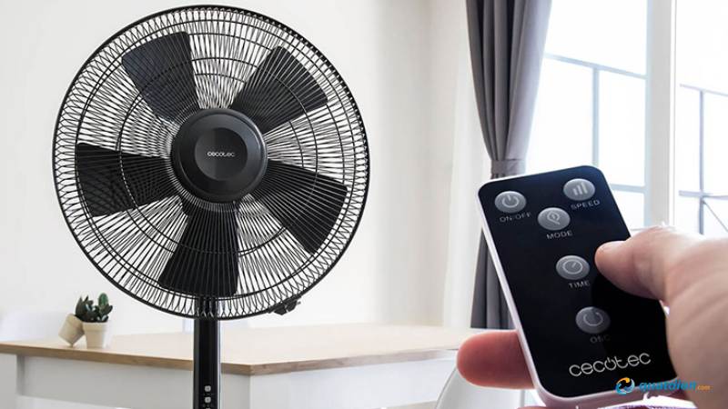 Chọn mốc 1–4 giờ để quạt tự tắt