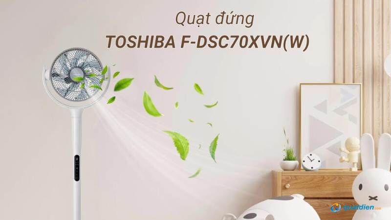 Quạt tuần hoàn Toshiba F-DSC70XVN(W) tiết kiệm điện