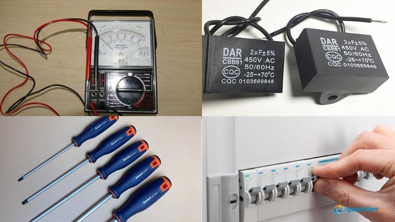 Bộ dụng cụ cần thiết khi nối động cơ quạt