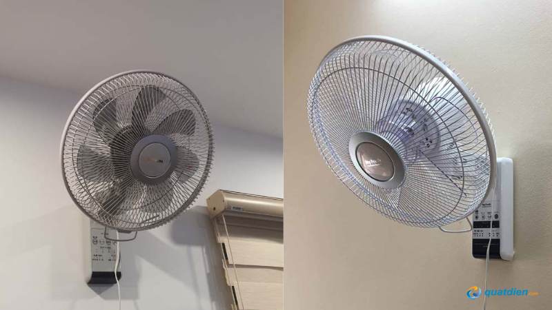 Đo chiều cao lý tưởng trên 2 mét để lắp quạt an toàn