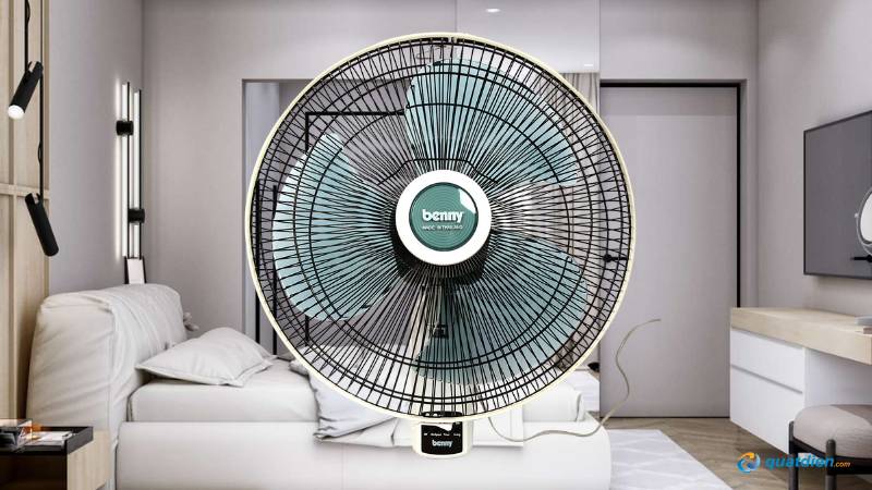 Quạt treo tường Benny cho phòng ngủ