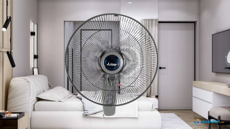 Quạt treo tường Mitsubishi cho phòng ngủ