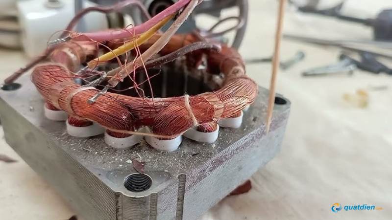 Đứt dây cuộn khiến quạt không thể hoạt động