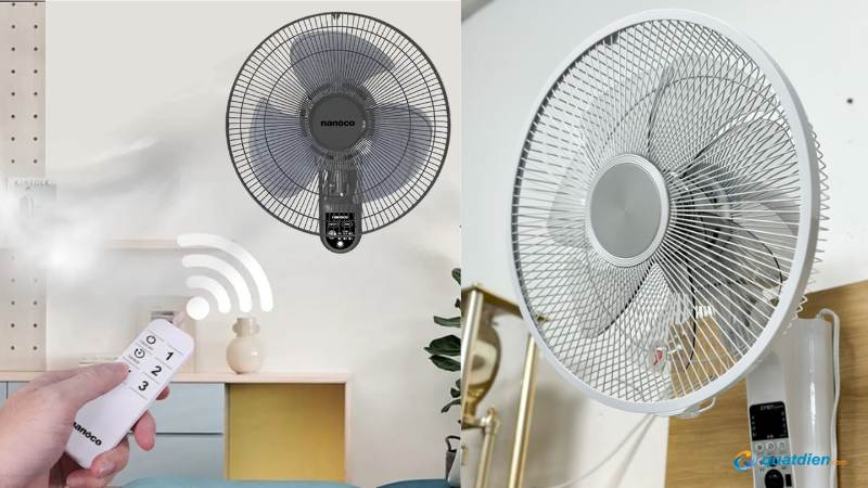 Điều chỉnh hướng gió quạt treo tường