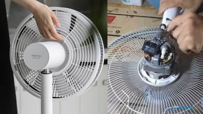 Cầu chì nhiệt bị cháy làm quạt có điện nhưng không quay