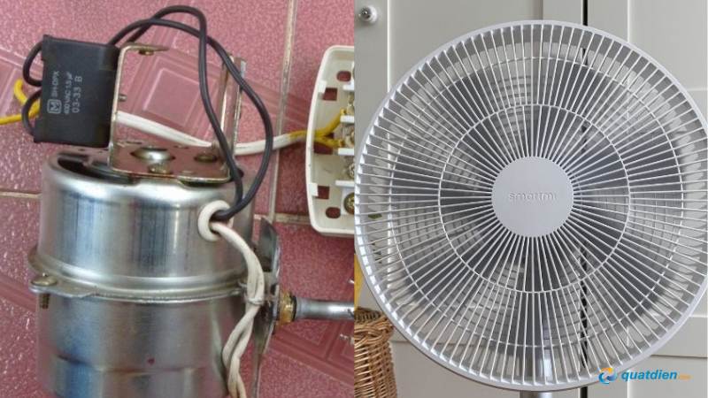 Tụ yếu làm quạt có điện nhưng không khởi động được