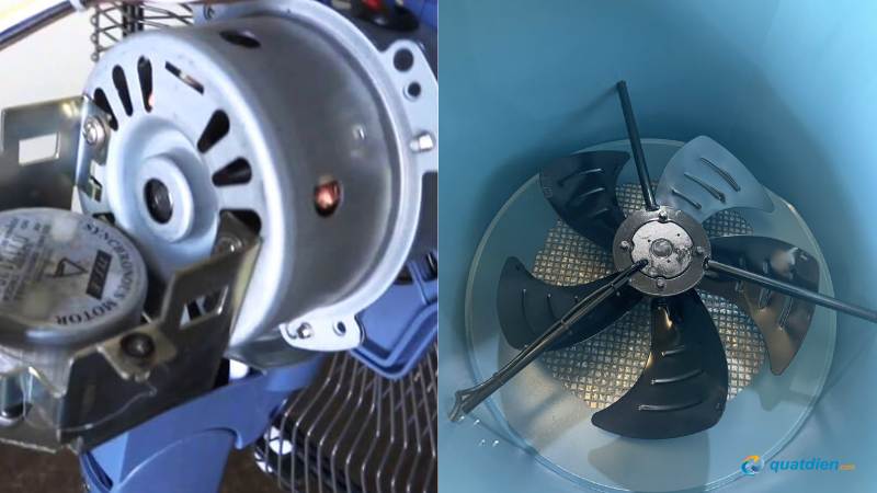 Bạc đạn mòn gây ma sát lớn trong mô-tơ