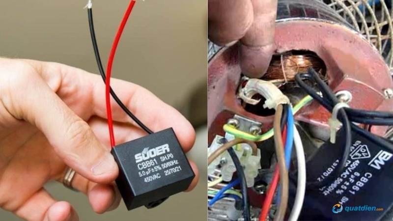 Tụ yếu làm quạt mất lực khi vận hành