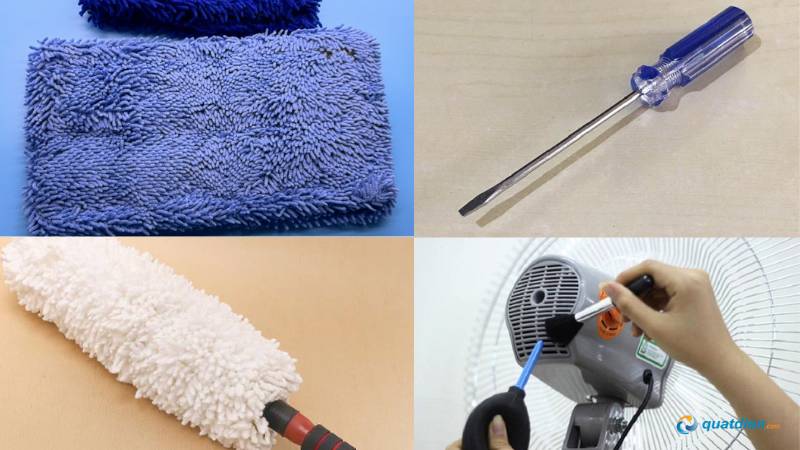 Chuẩn bị dụng cụ tháo quạt treo tường