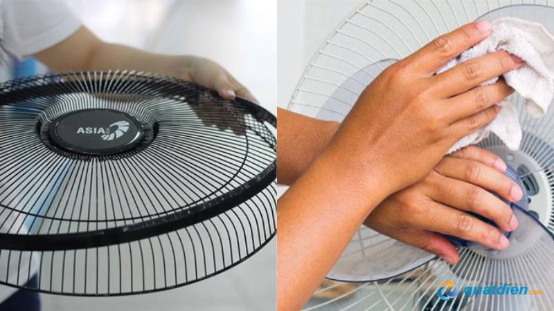 Vệ sinh quạt treo tường định kỳ giúp giảm bụi bẩn và tăng hiệu suất gió