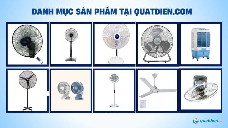 Danh mục sản phẩm QuatDien.com phân phối
