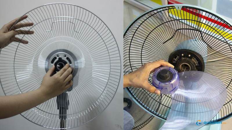 Lõi thép lỏng khiến quạt rung mạnh khi chạy