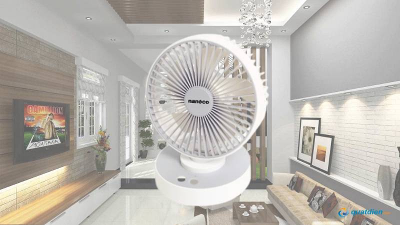 Quạt sạc điện Nanoco NRF6215W