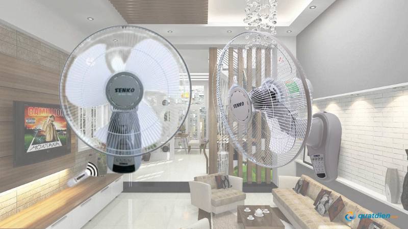 Quạt treo tường Senko có Remote TR1683
