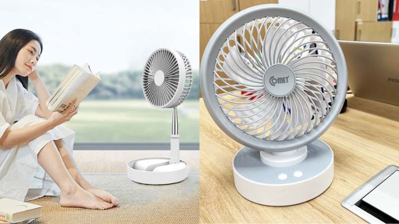 Quạt mini có thiết kế linh hoạt, phù hợp tiêu chí gọn nhẹ và dễ sử dụng trong nhiều không gian