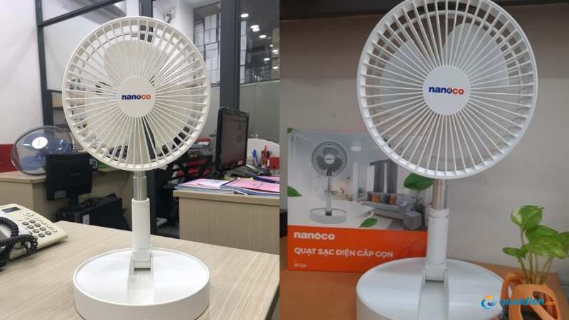 Quạt tích điện mini Nanoco NFF1617W