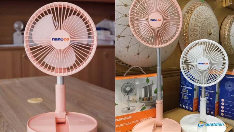 Quạt tích điện mini Nanoco NFF1617P