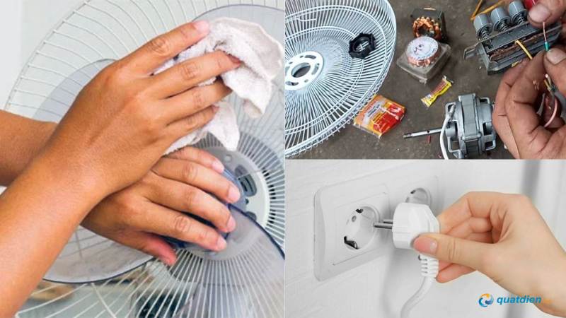 Vệ sinh định kỳ giúp quạt chạy êm hơn