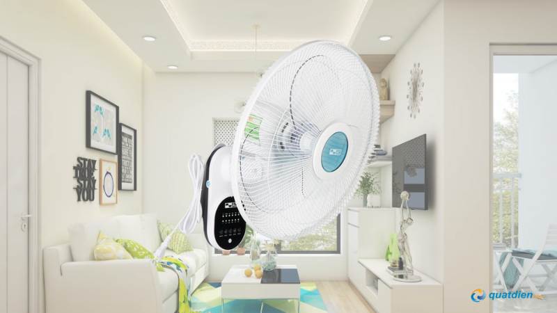 Quạt treo tường AC tiết kiệm diện tích tối đa