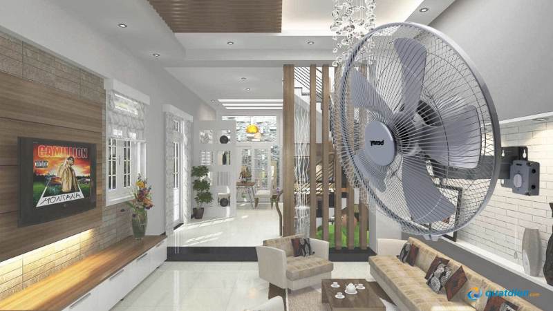 Quạt treo tường công nghiệp Benny BFW-221-GY công suất lớn 190W