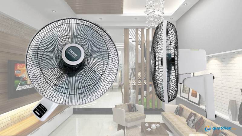 Quạt treo tường Benny BFW-48T White