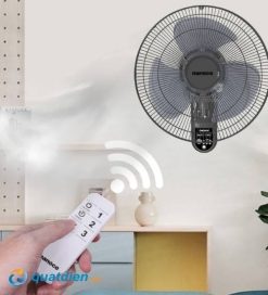 Quạt treo tường Nanoco NWF1219RC GR màu ghi có điều khiển từ xa